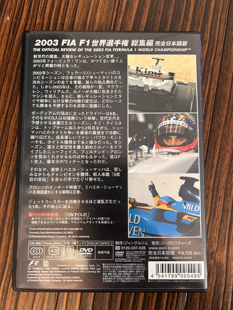 F1世界選手権総集編 DVD 2003年〜2009年＋おまけ