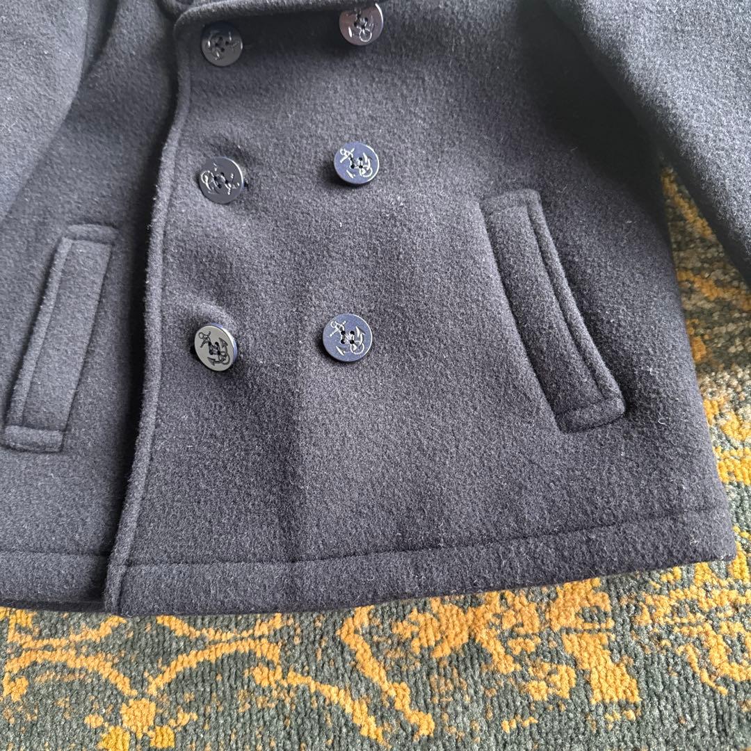 【美品、familiar 】ウールコート ネイビー110 お受験　フォーマル