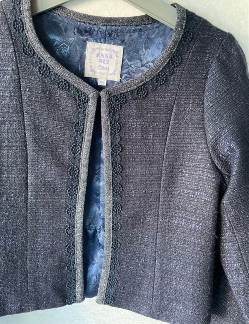 美品 即購入可 130 アナスイミニ フォーマルワンピース ジャケット セット