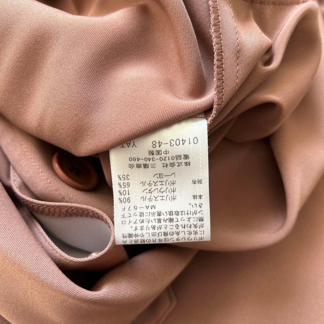 ブルーレーベルクレストブリッジ38ピンク ツイルトレンチコート 極美品