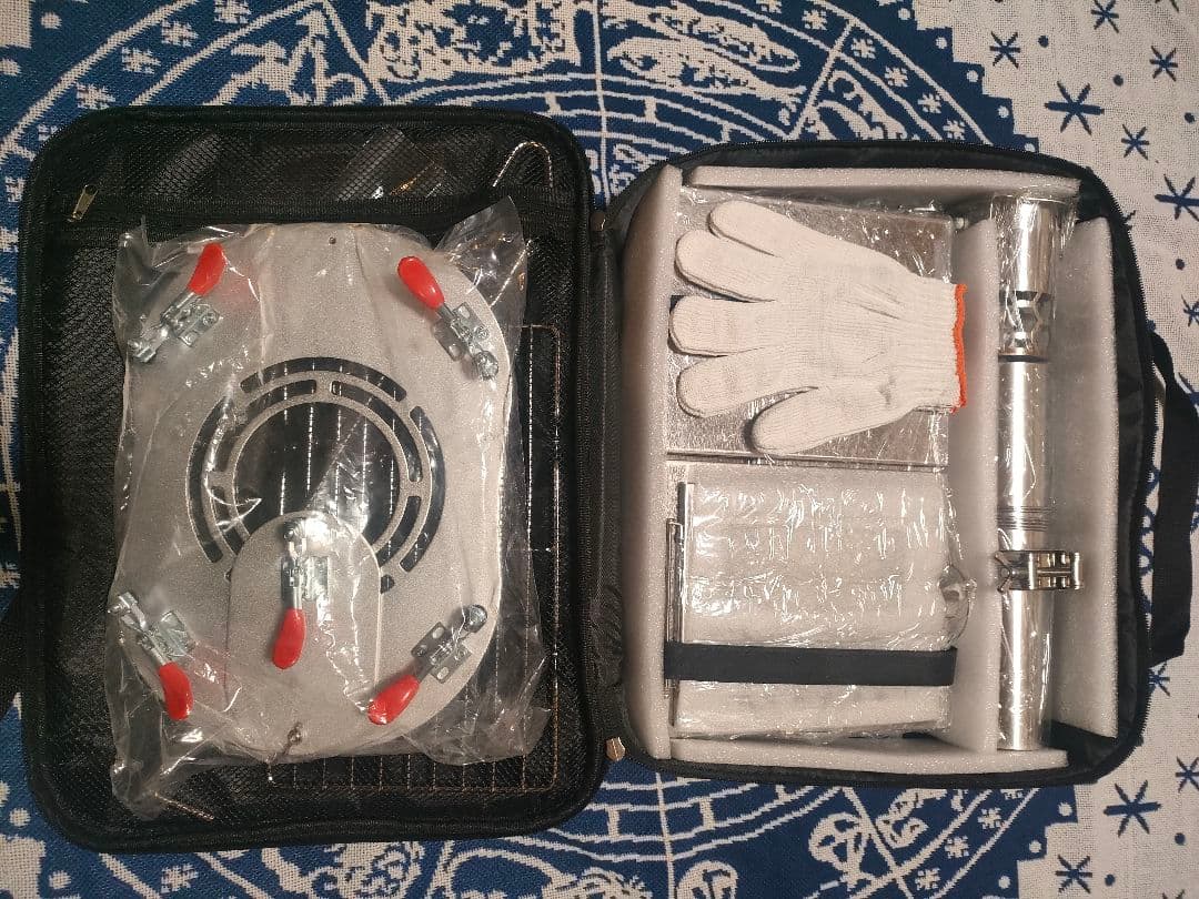 折り畳み式　薪ストーブ　ステンレス製　3kg　未使用の煙突ガードおまけ