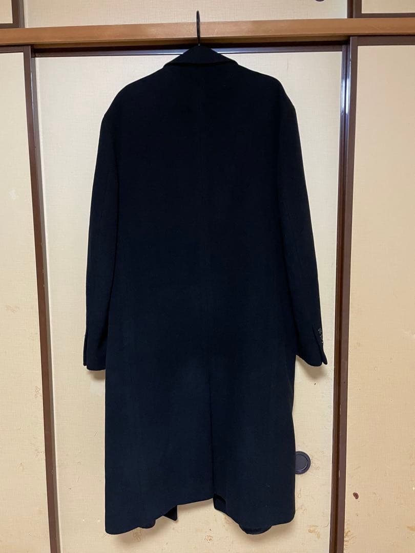 LAUREN Ralph Lauren メンズ ダブルチェスターコート 黒