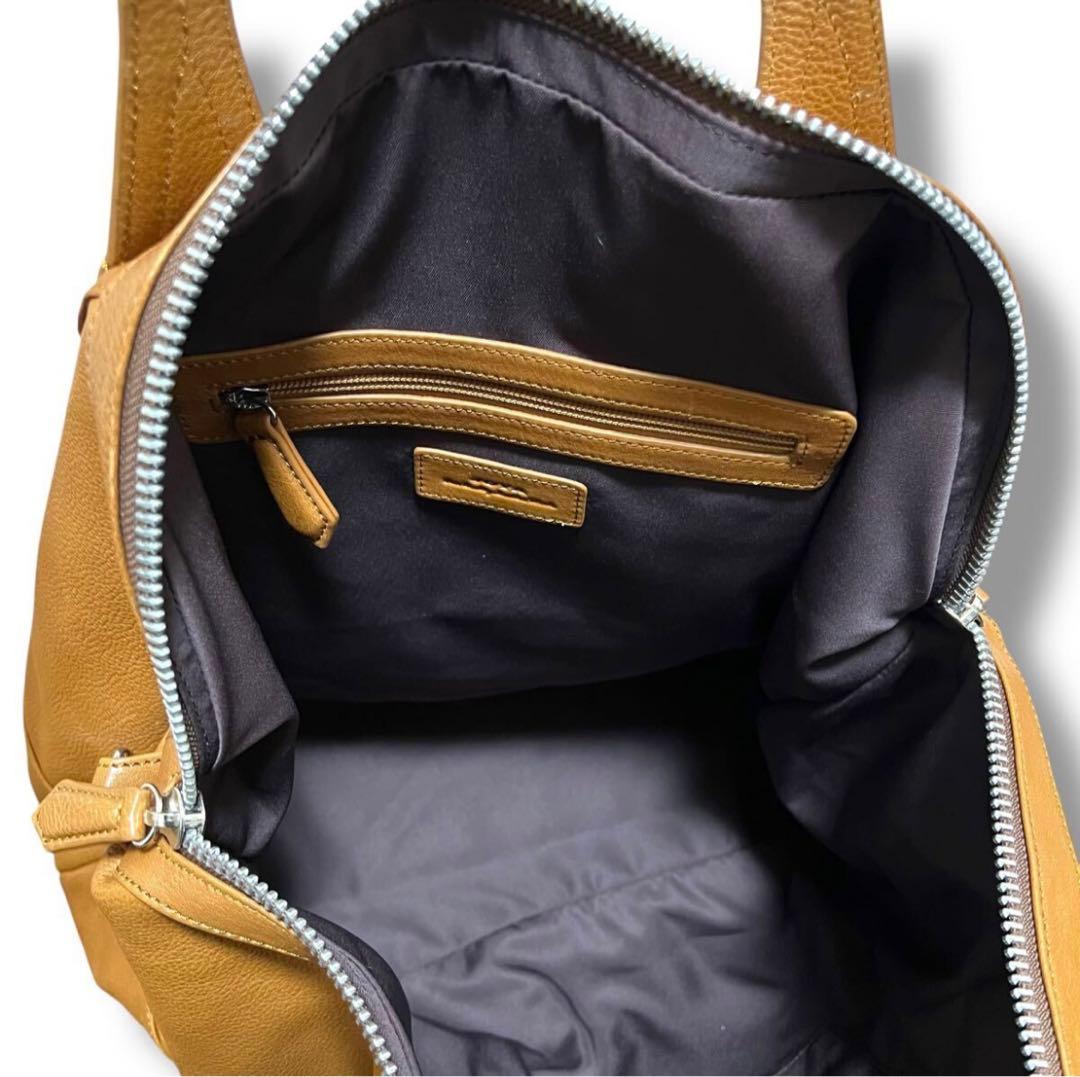 極美品 JOYA ボストンバッグ 2WAY ベジタブルタンニンレザー ブラウン