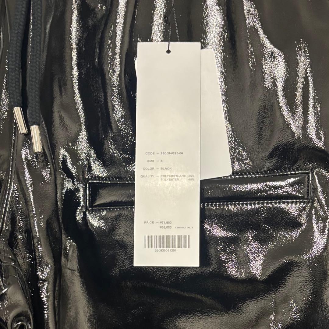 ジョンローレンスサリバン PATENT EASY PANTS サイズS ブラック