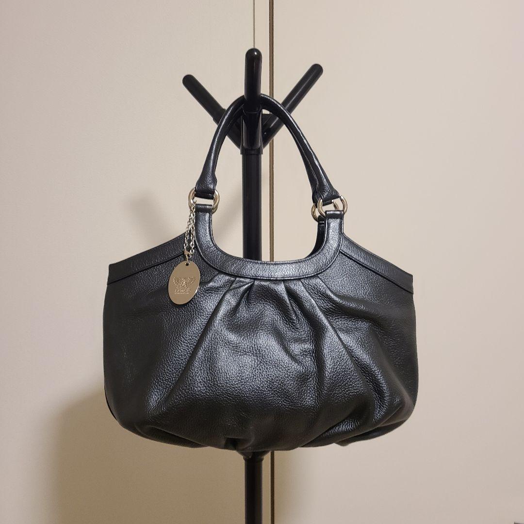 akiko　 HAMANO 濱野皮革工藝 上質レザー ギャザートート 美品