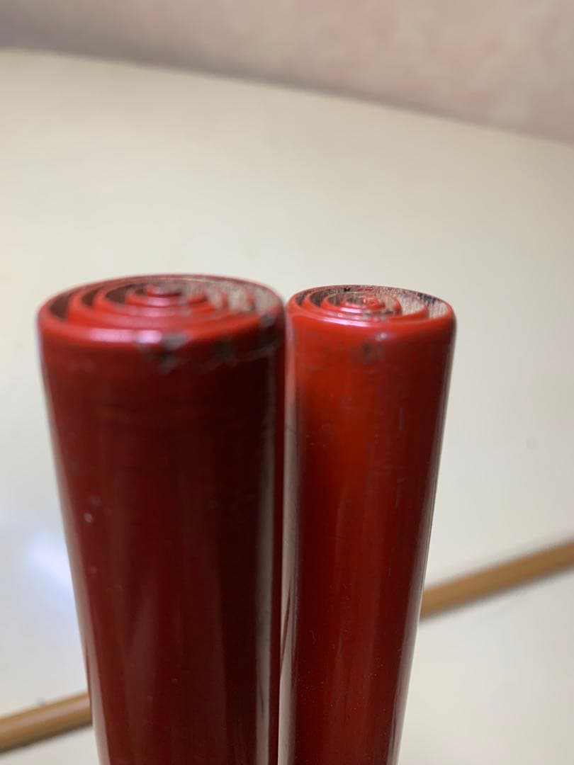 和竿　400mm 12段 赤漆　50年もの