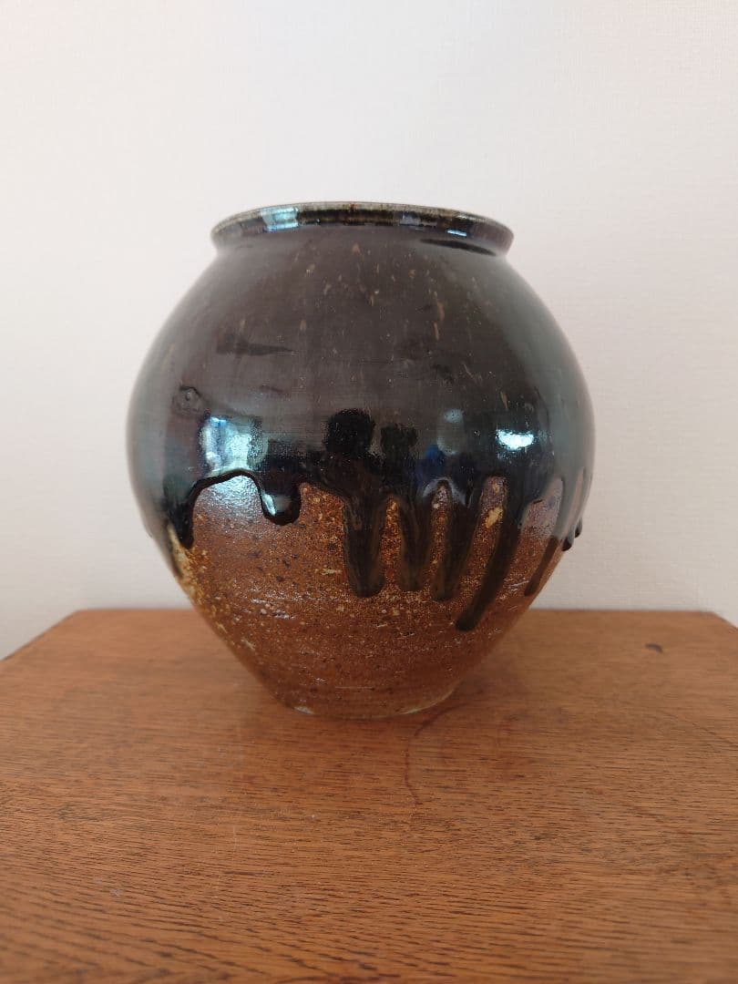 郡司康久　壺　益子焼