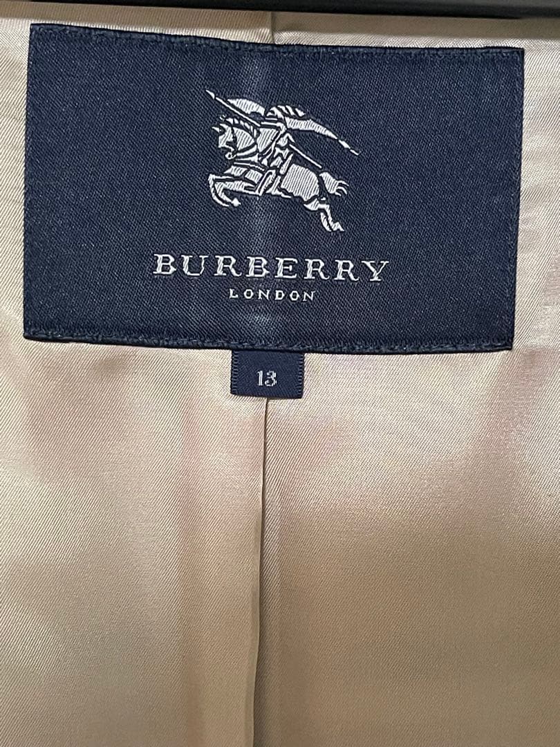 【極美品】BURBERRY LONDONカシミア混ウールロングコートフード付き