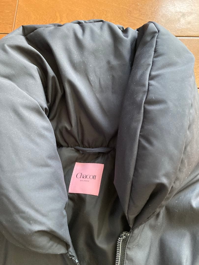 チャコット　ダウン　ベスト　ブラック　L