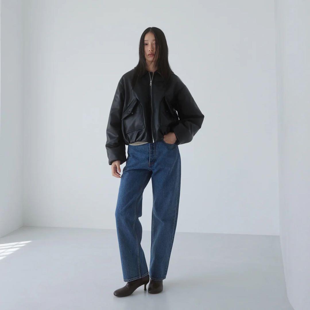 SeaRoomlynn✴︎シールームリン✴︎ ECOレザーPUFFY Zipブルゾン