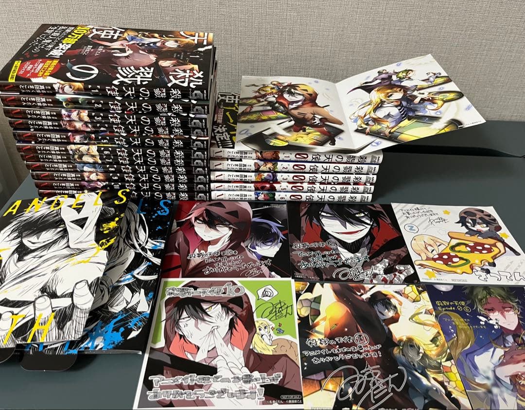 【アニメイト特典付き】殺戮の天使 漫画 セット 色紙 カード リーフレット