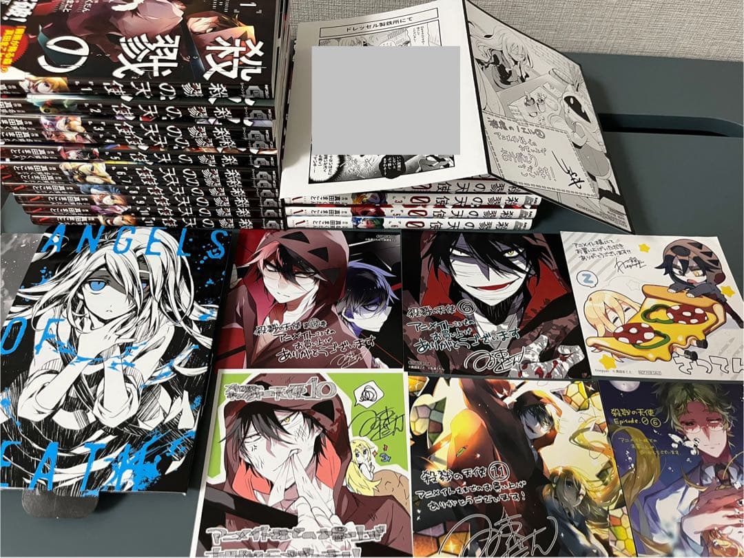 【アニメイト特典付き】殺戮の天使 漫画 セット 色紙 カード リーフレット