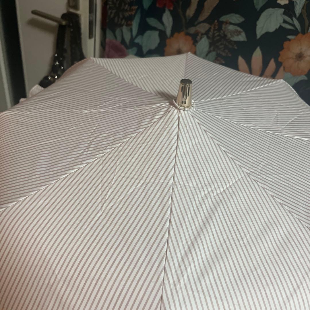 POLO RALPH RAUREN ストライプフリル　晴雨兼用傘