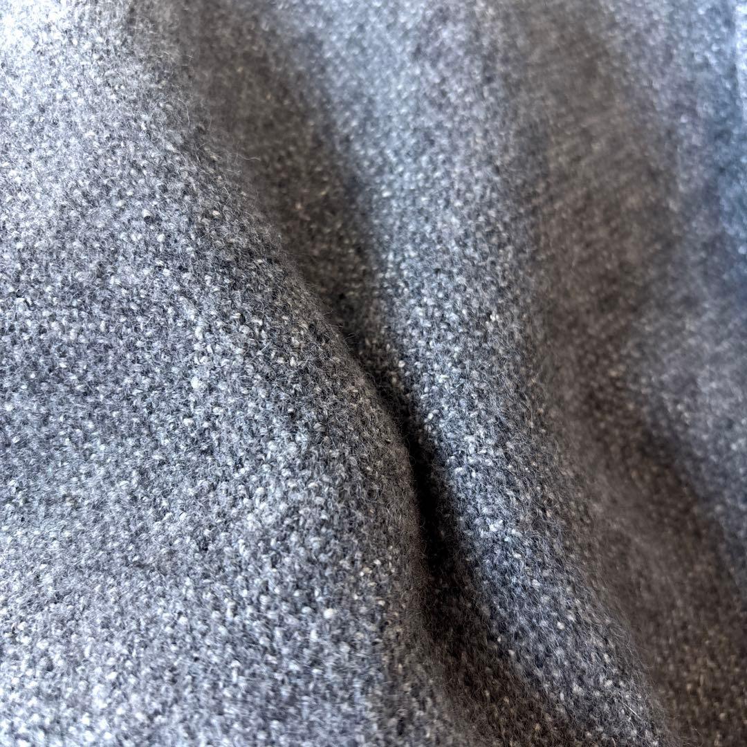 良品 ワイズ 日本製 ウール シルク 短丈 ショート ジャケット 羽織り グレー