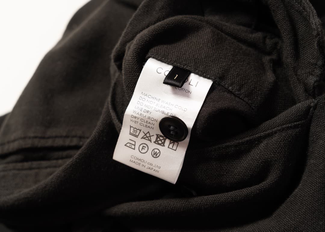 Comoli ブラック 6Pパンツ サイズ1 V01-03012