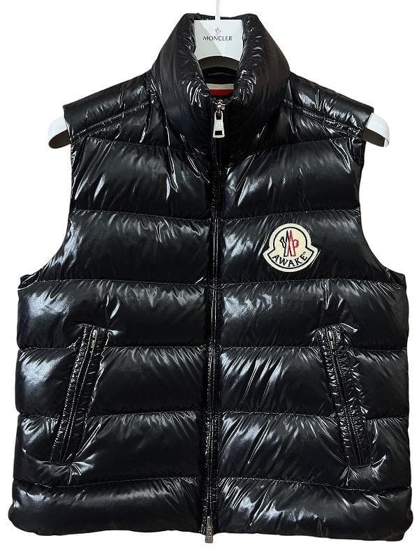専用　AWAKE モンクレール ジーニアス ビッグ ロゴ ダウン ベスト 黒 L