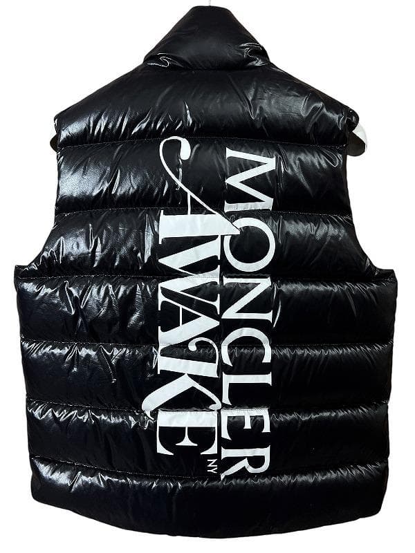 専用　AWAKE モンクレール ジーニアス ビッグ ロゴ ダウン ベスト 黒 L