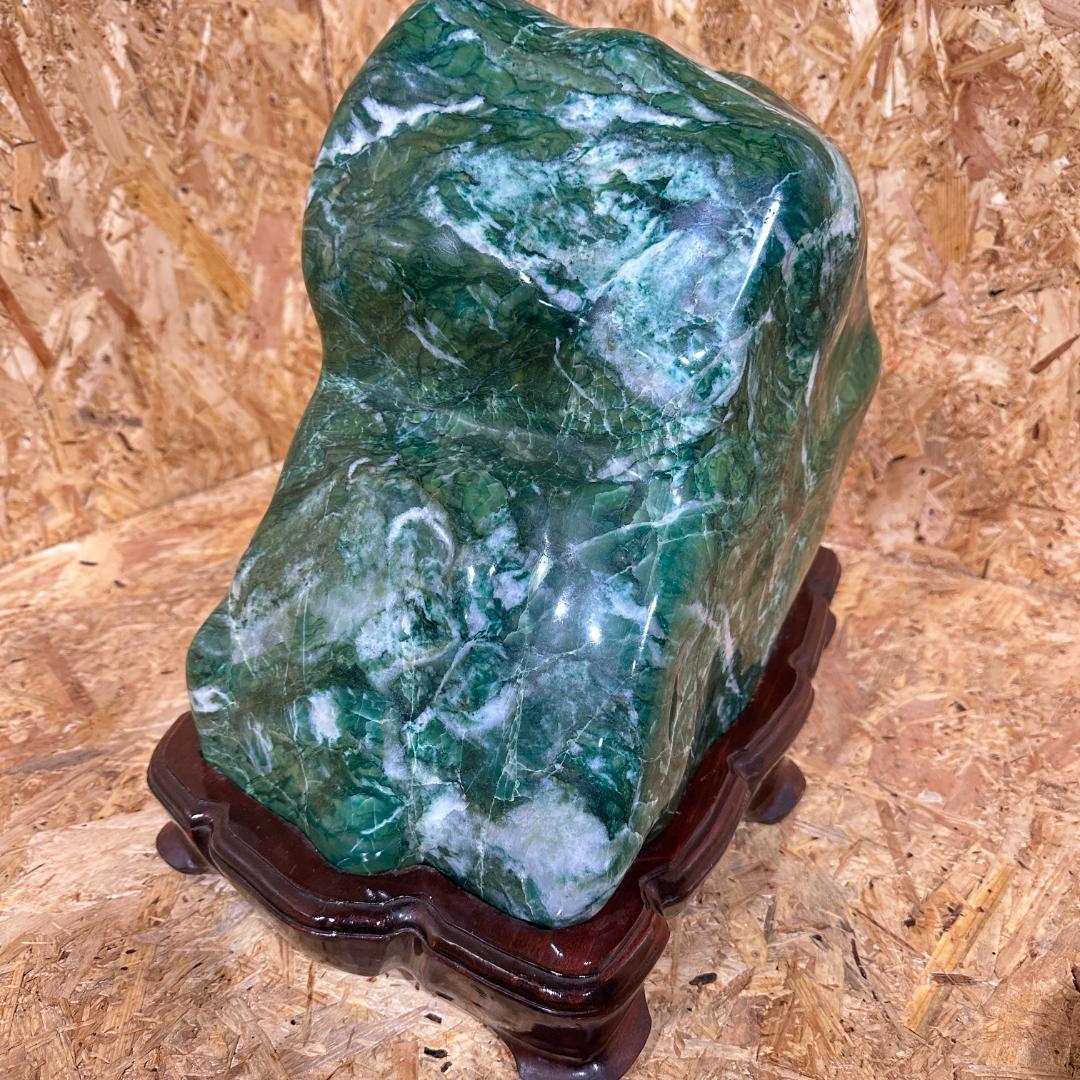 38.3㎏　ナミビア翡翠　鑑賞石　天然石　置物　パワーストーン