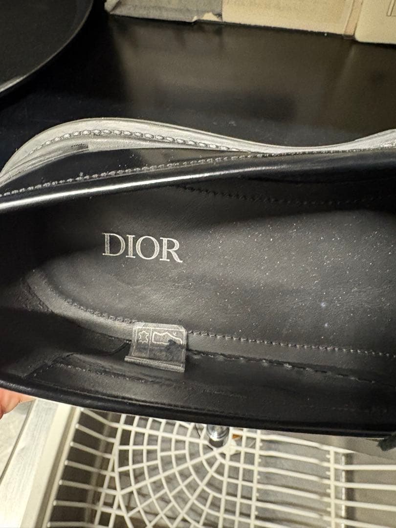 Dior ブラック ローファー