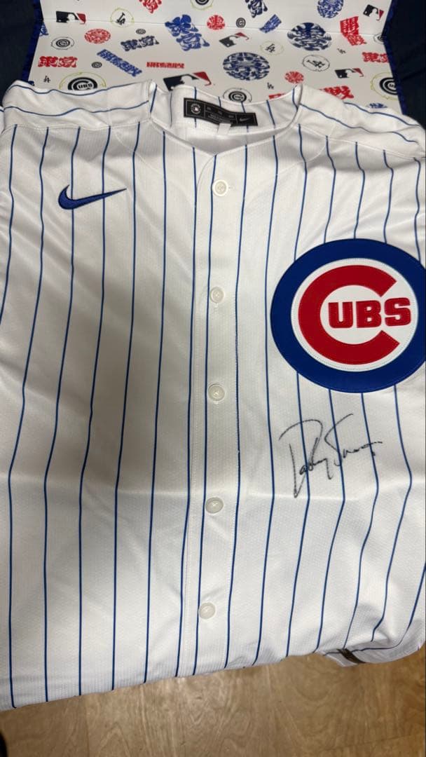 シカゴカブス　今永昇太選手ユニフォーム　別選手サイン入り