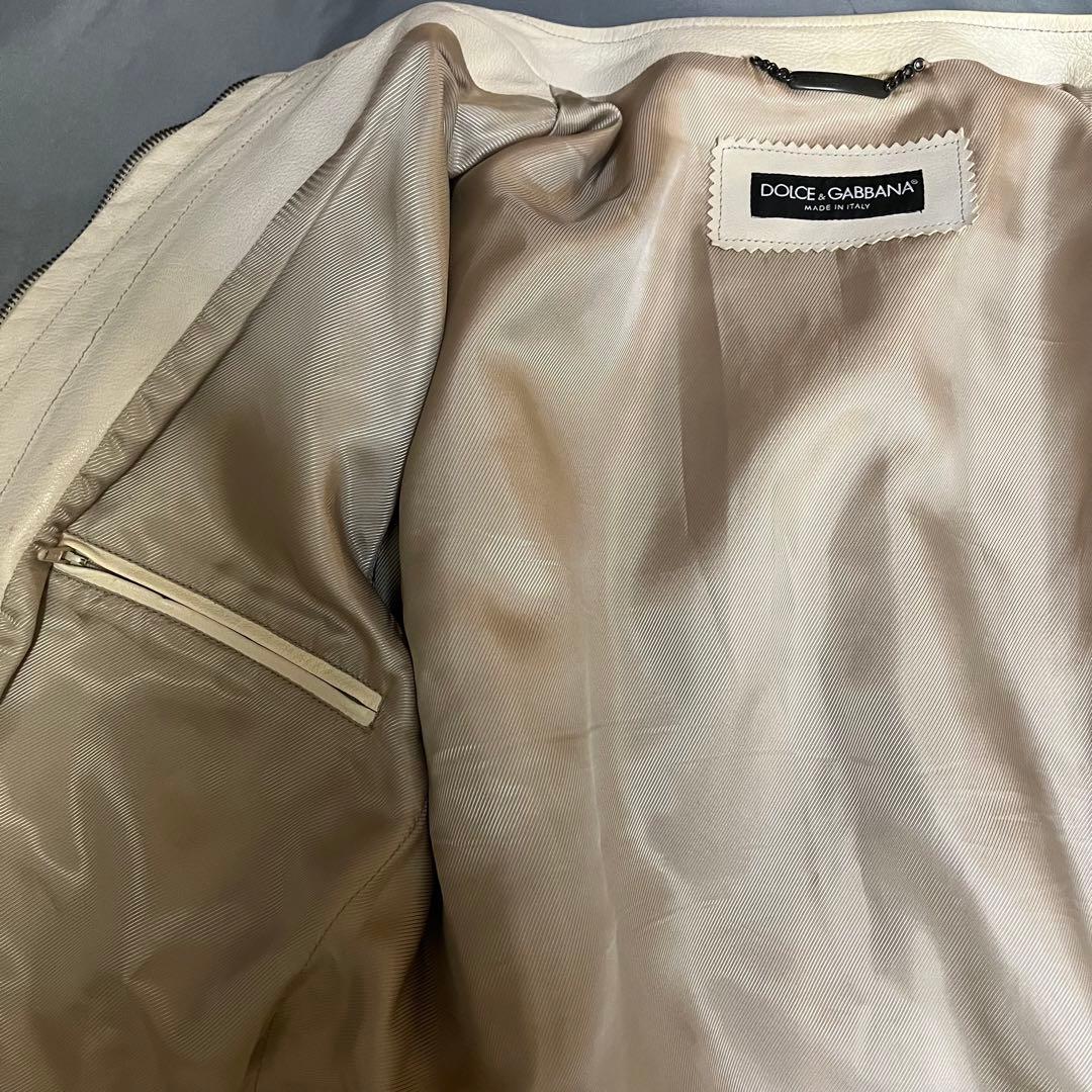 DOLCE & GABBANA ドルチェアンドガッバーナ　ラムスキンジャケット