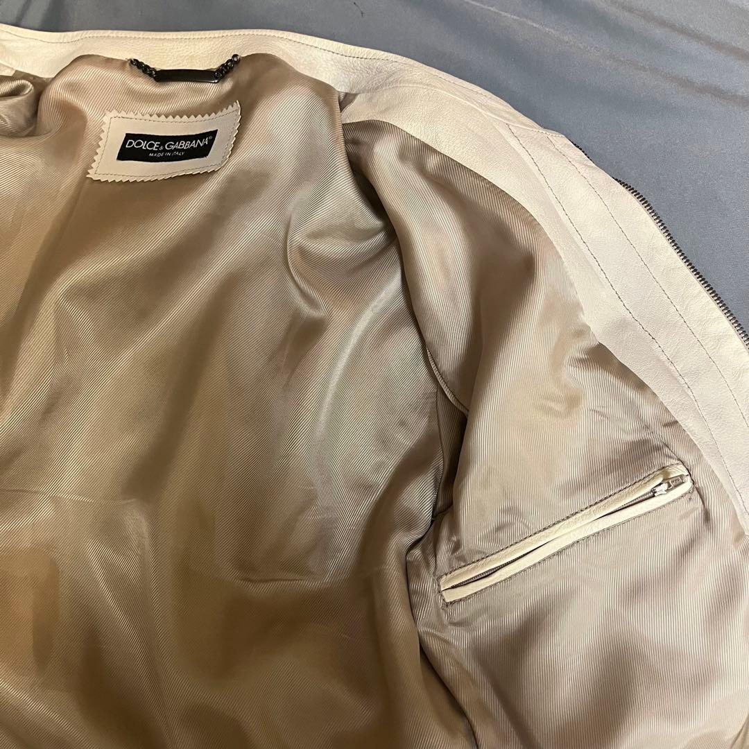 DOLCE & GABBANA ドルチェアンドガッバーナ　ラムスキンジャケット