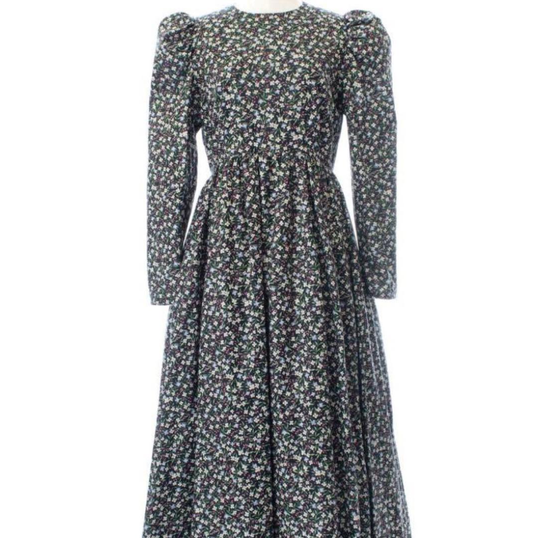 三連休セール♡OBLI パフスリーブワンピース　オブリ0サイズ