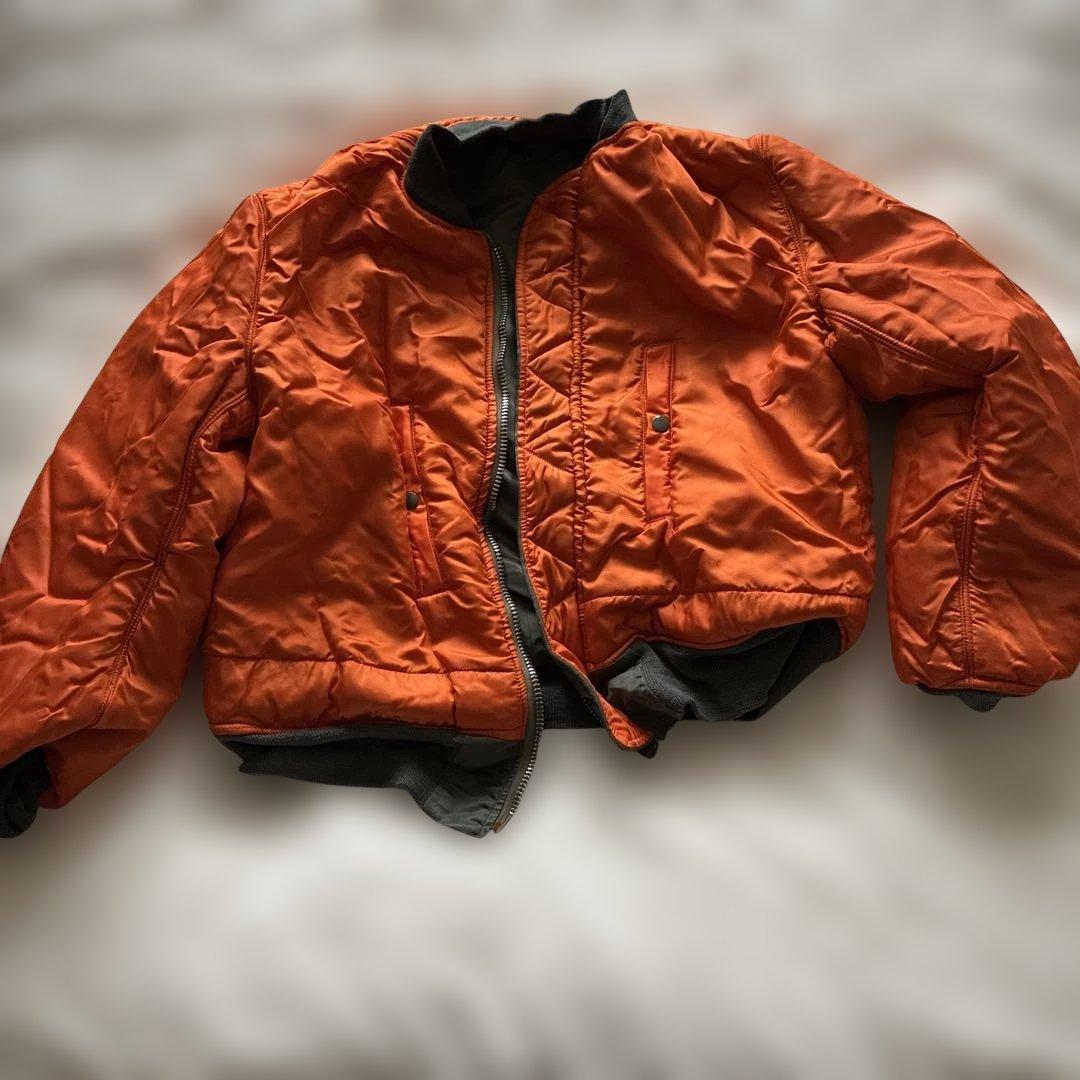 MA-1フライトジャケット リバーシブル グレー/オレンジ