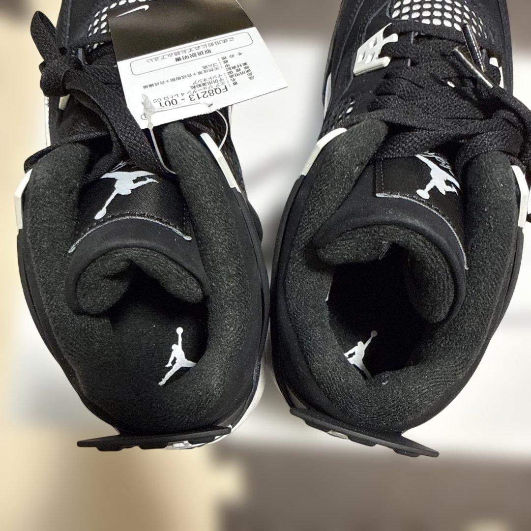 NIKE air jordan4 GS ホワイトサンダー　24.5
