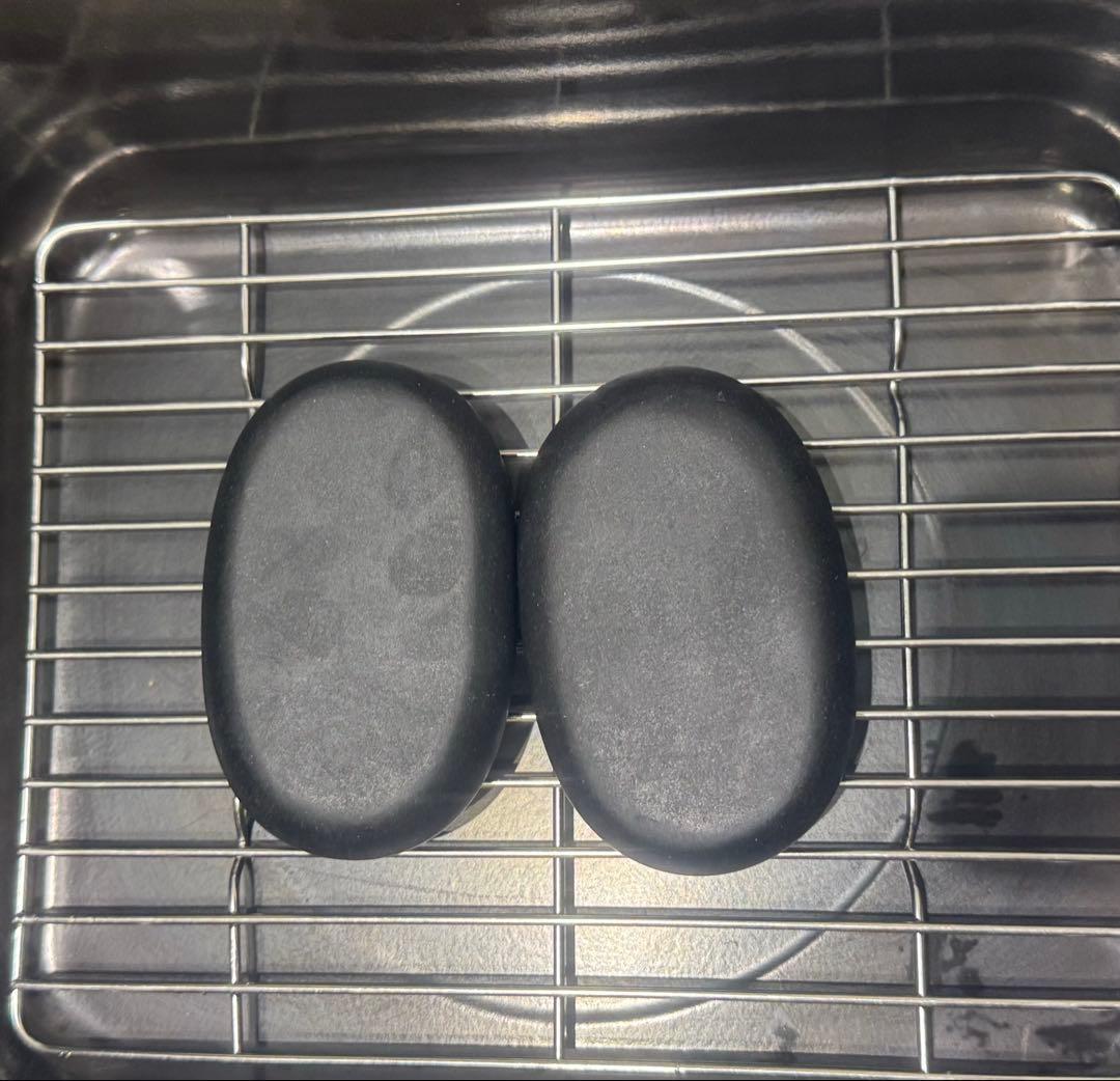 ホットストーンウォーマー（木製しゃくし・玄武岩6個）