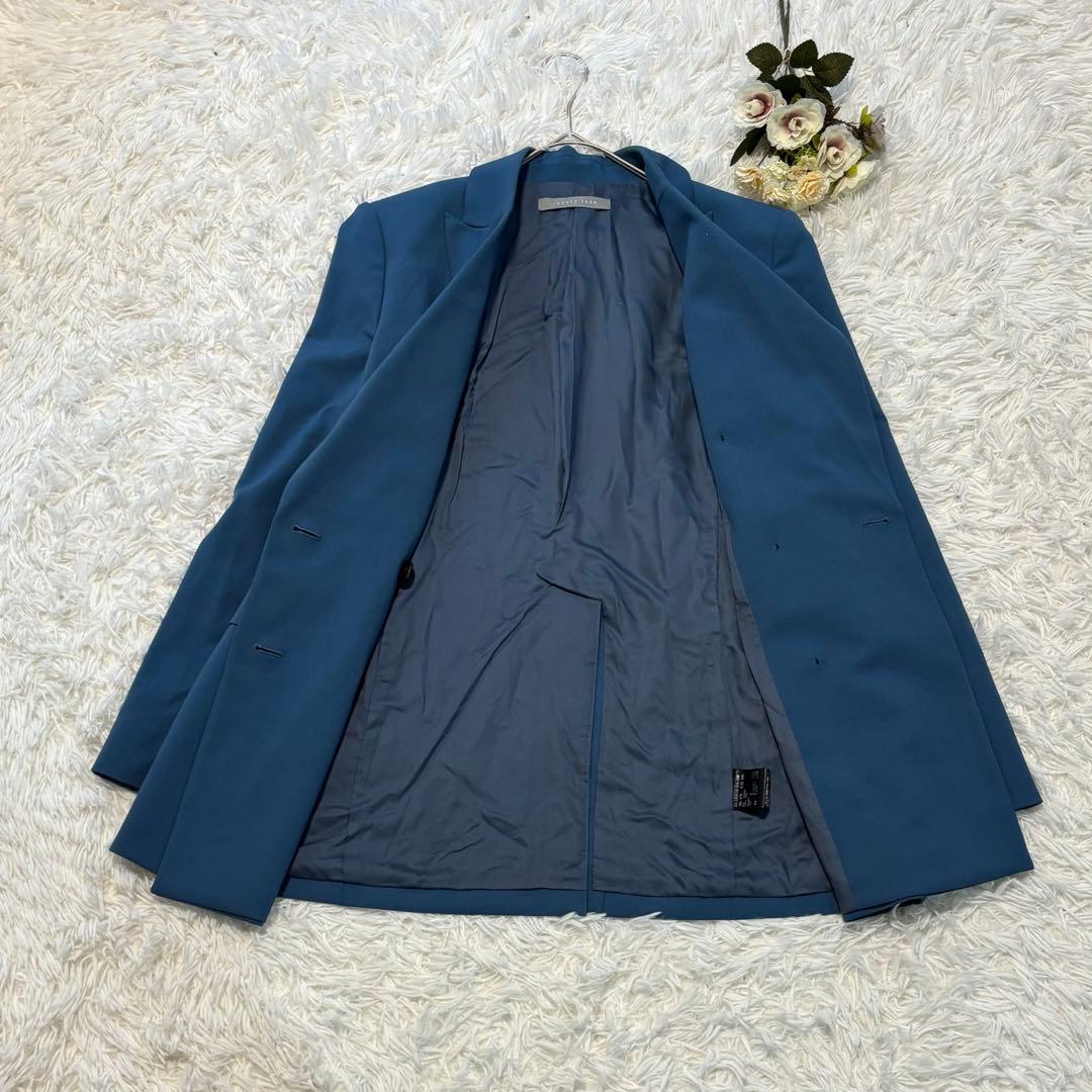 Theory luxe セオリーリュクス　ダブルブレストジャケット　ゆったり　青