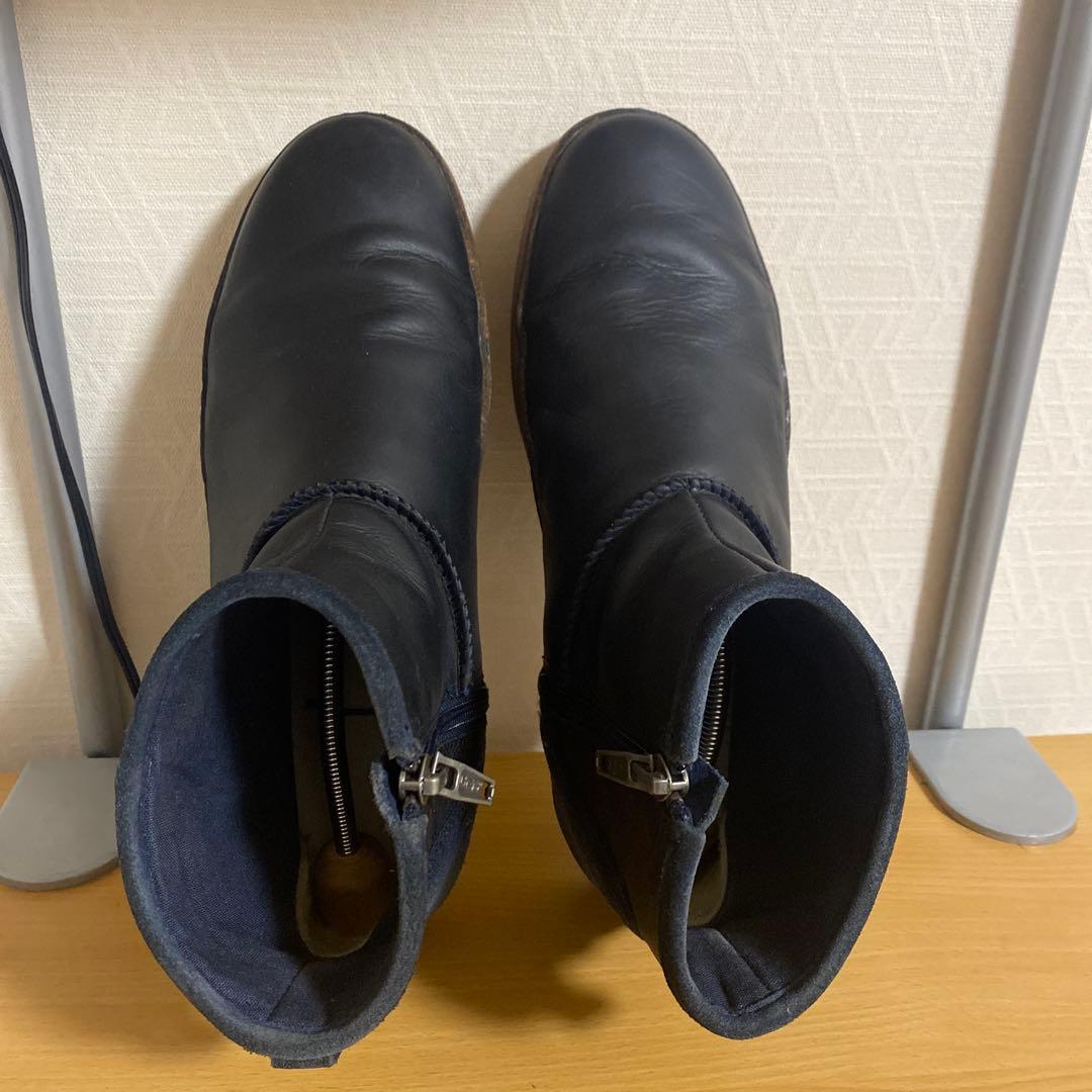 UGG レザーブーツ 28cm ジッパー付き