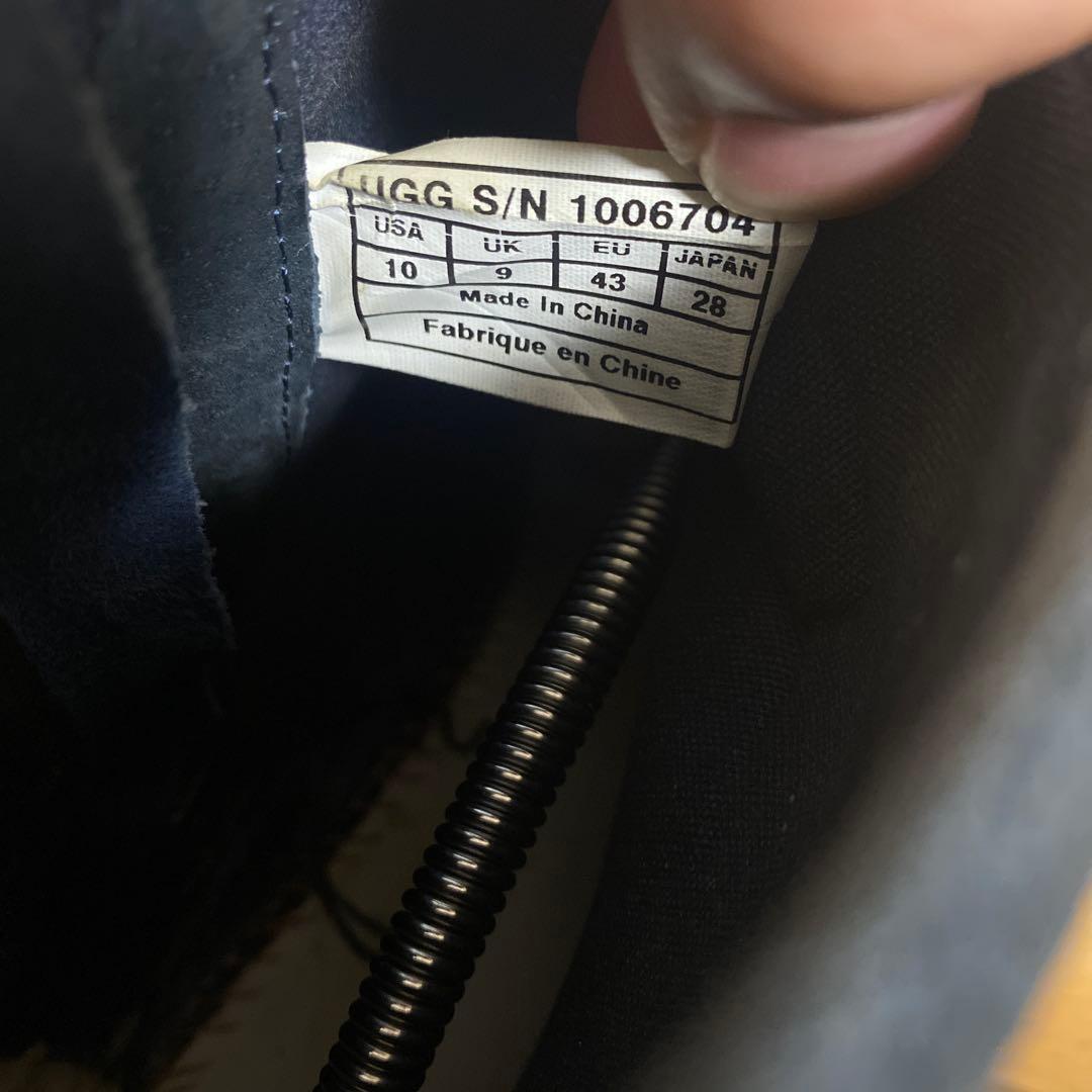 UGG レザーブーツ 28cm ジッパー付き