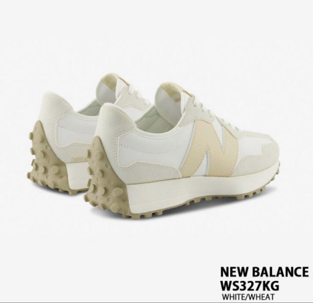 ニューバランス WS327 KG レディース ホワイト×ベージュ