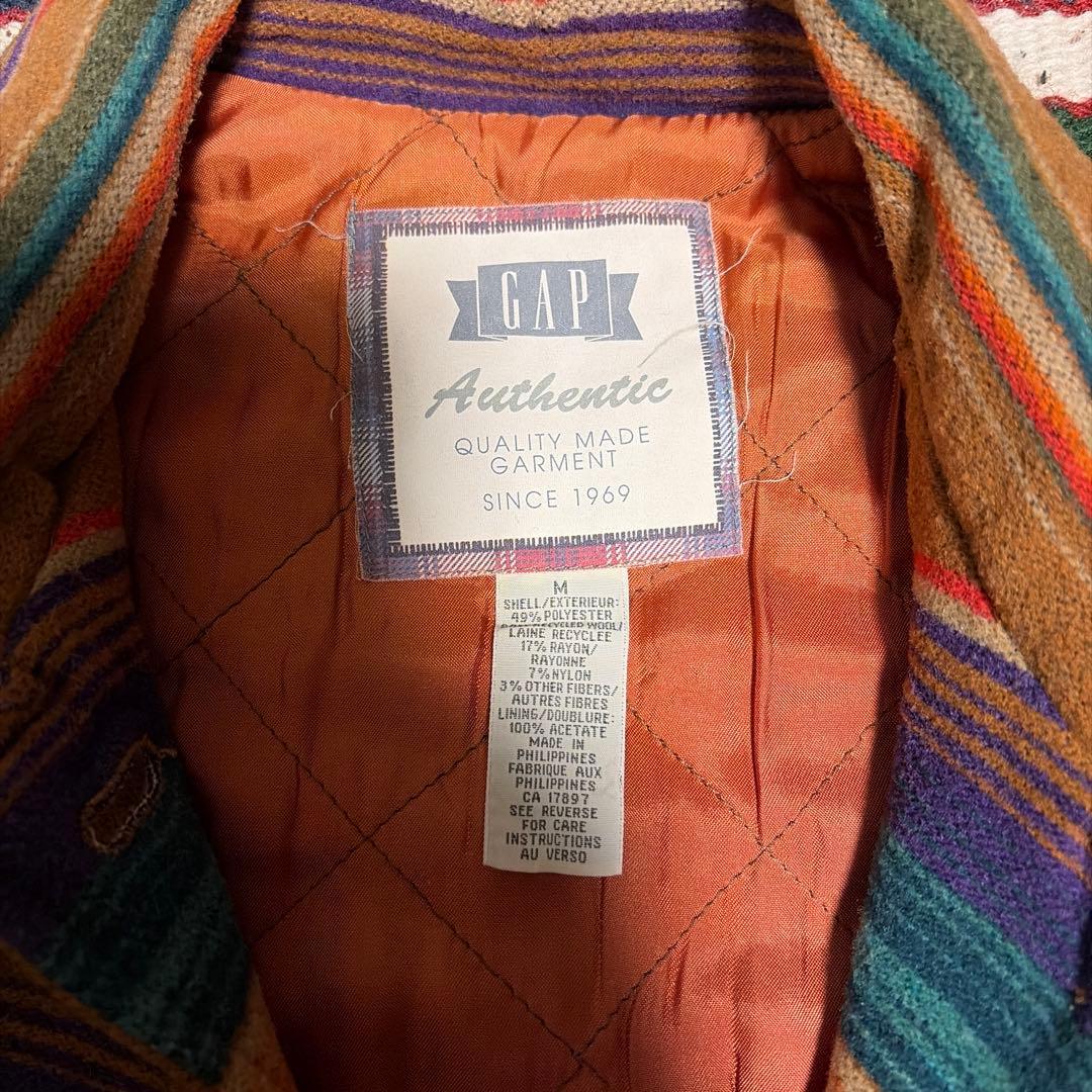 90s OLD GAP 名作ネイティブ柄 ラグジャケット