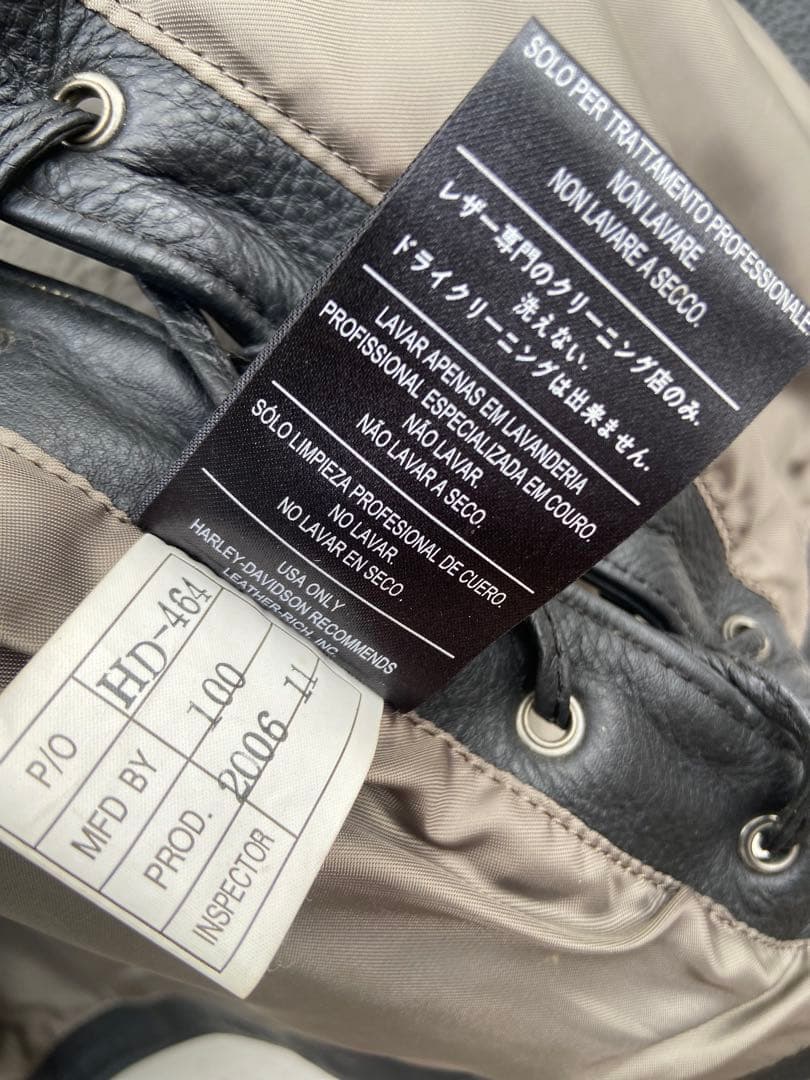 Harley-Davidson 本革 レザーベスト Sサイズ