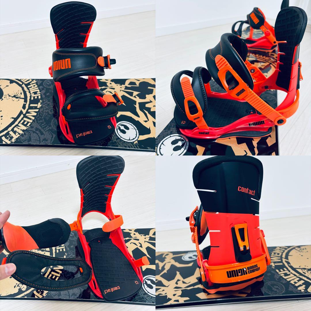 RICE28 152 × UNION CONTACT ビンディング　スノボセット