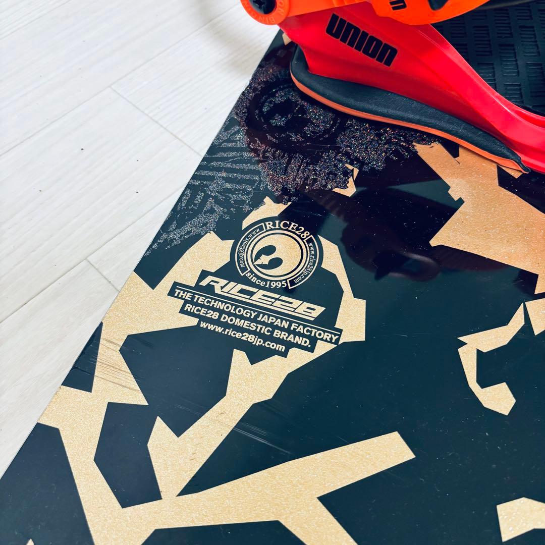RICE28 152 × UNION CONTACT ビンディング　スノボセット