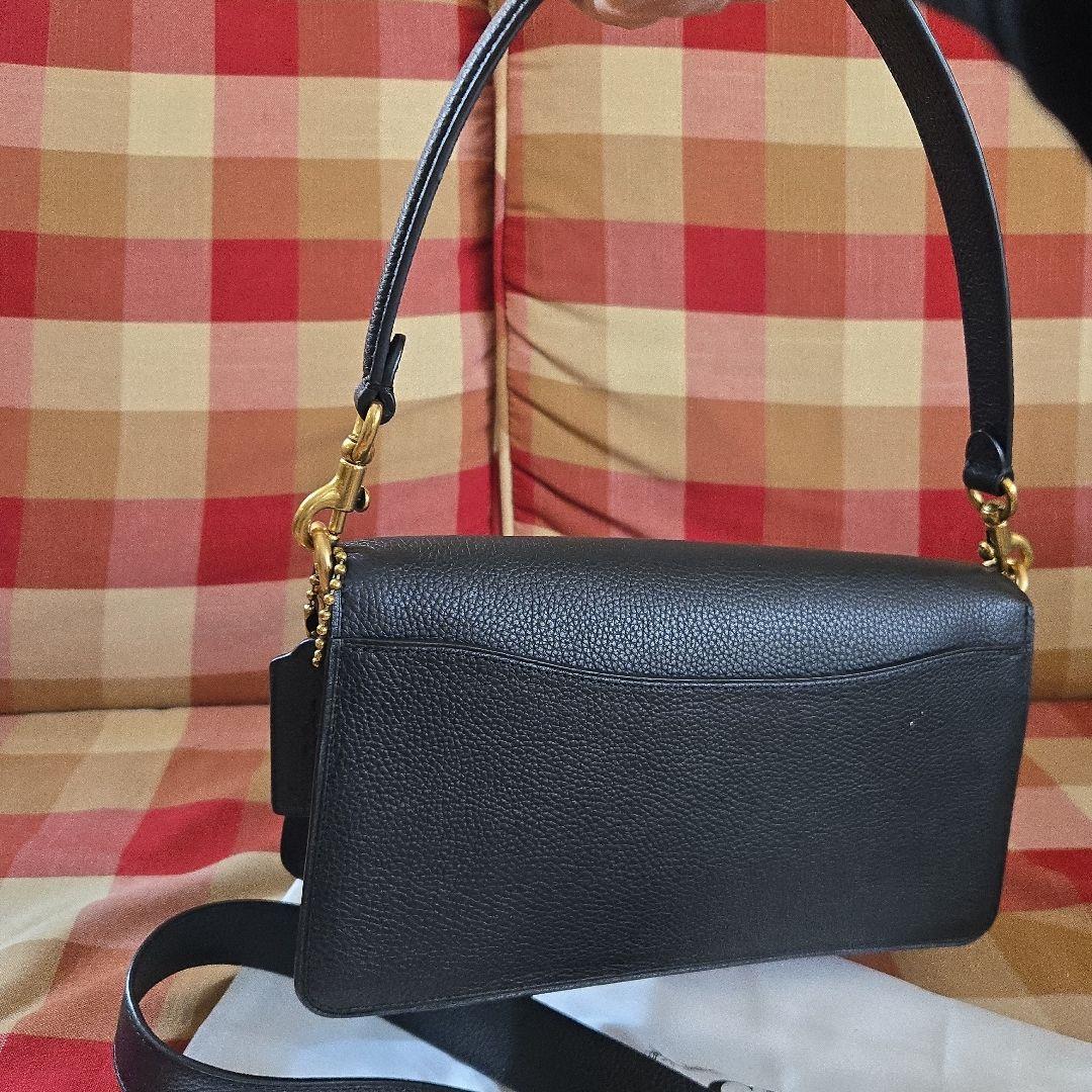 コーチタビーショルダー黒