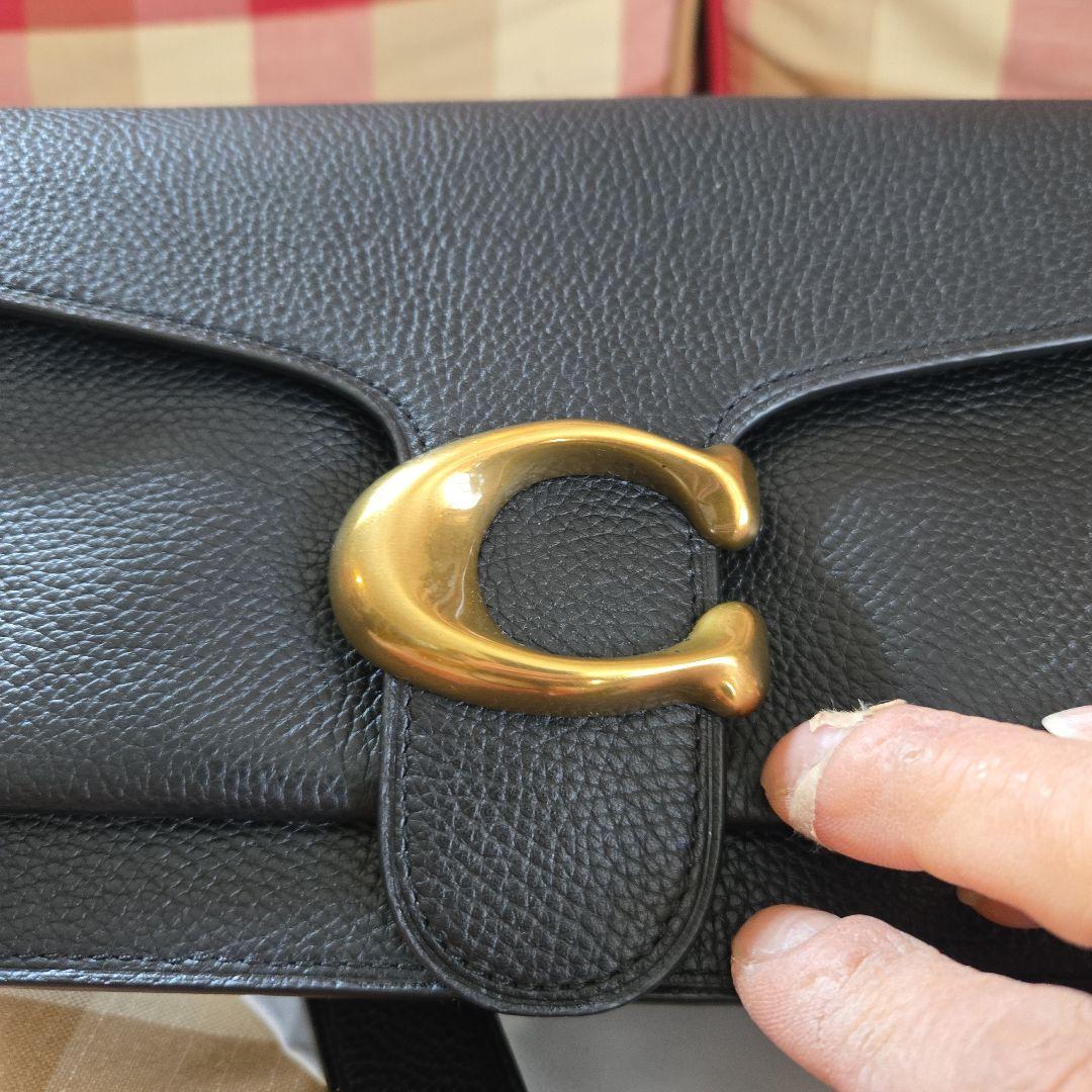 コーチタビーショルダー黒