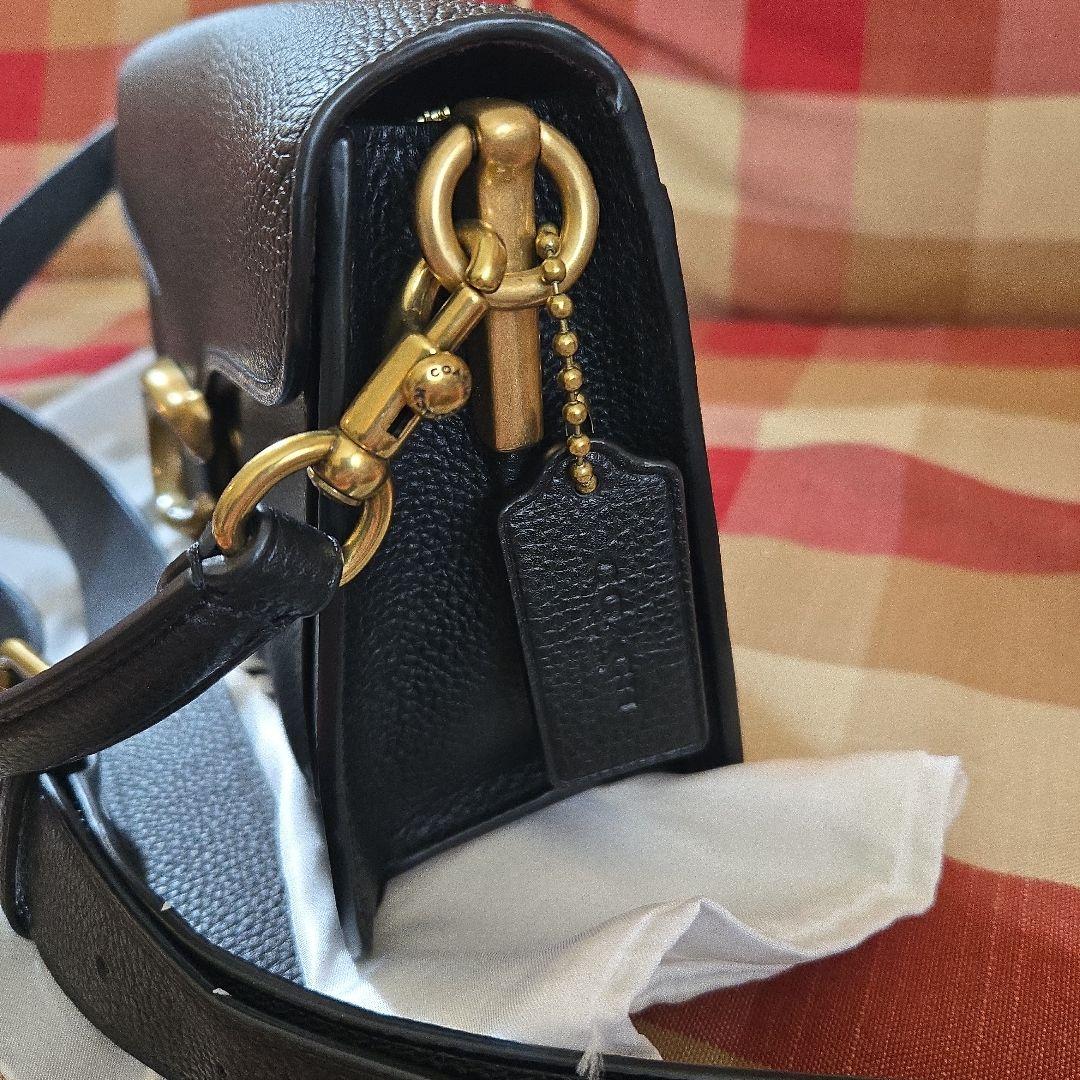 コーチタビーショルダー黒