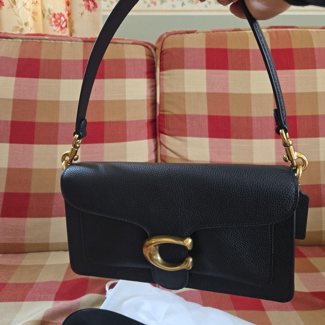 コーチタビーショルダー黒