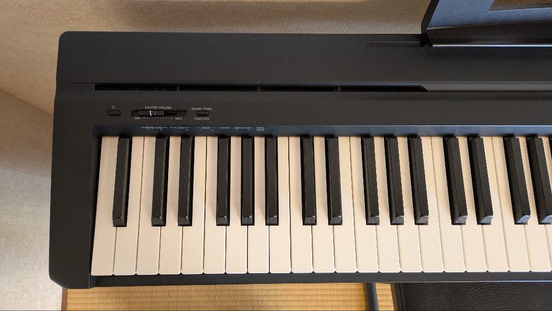 YAMAHA 電子ピアノ P-45B フルセット スタンド・イス・ペダル付完動品