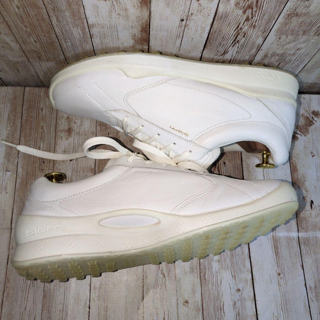美品✨【ECCO】ゴルフシューズ☆42☆BIOM HYBRID☆ホワイト