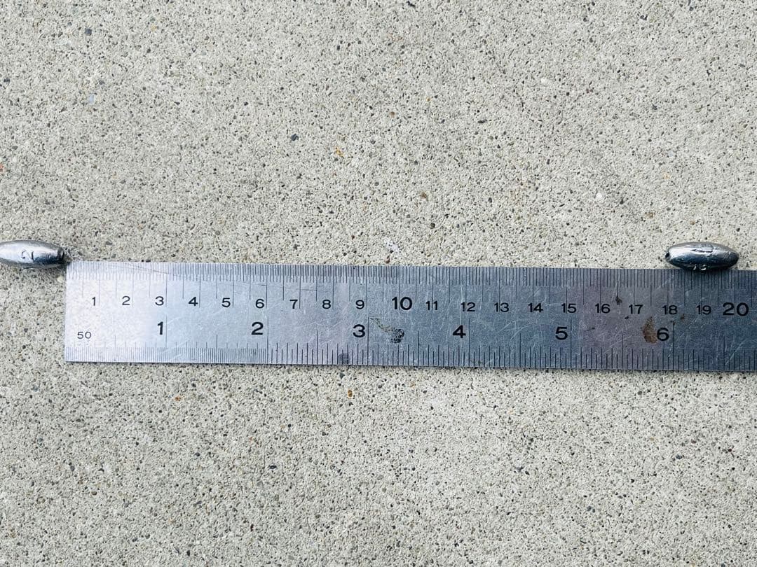 ビシ鉛 60ｍ 2匁300個間隔20cm強力ナイロン80号2.43kg