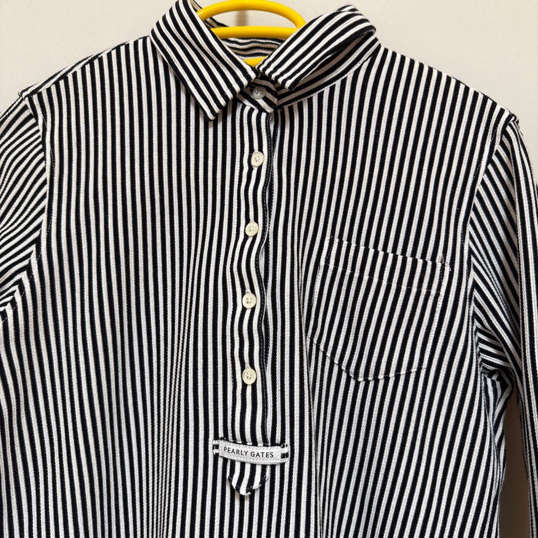 PEARLY GATES ゴルフウェア ストライプ 長袖 シャツ ボーダー
