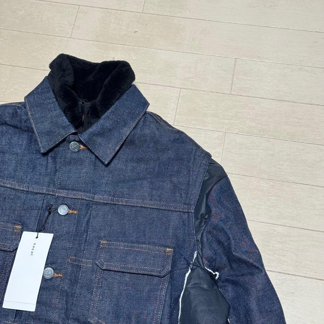 sacai × APC faux shearing コラボデニムジャケット