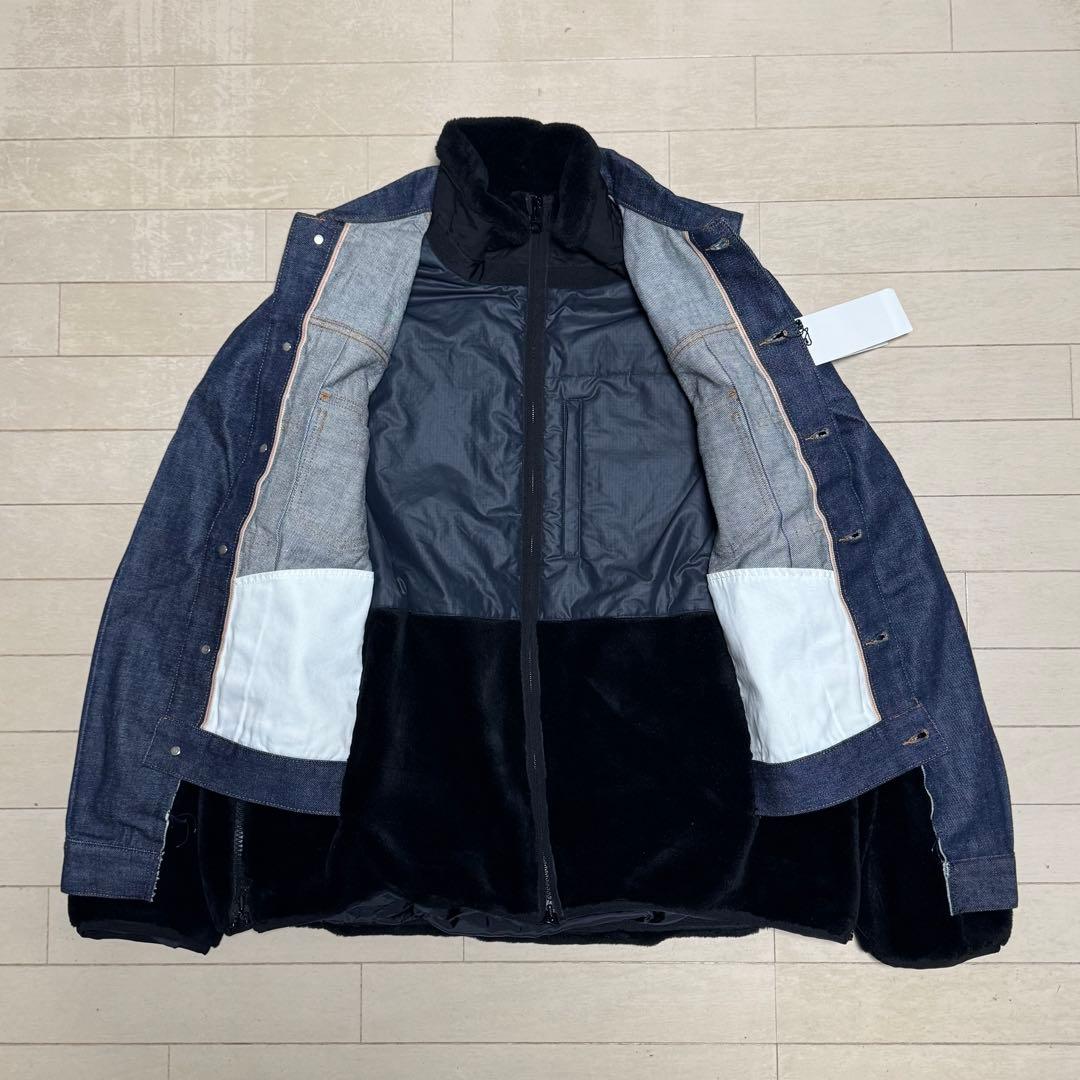 sacai × APC faux shearing コラボデニムジャケット