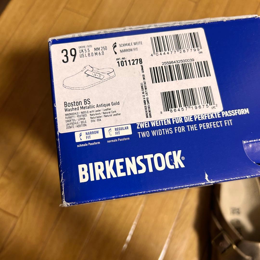 新品 BIRKENSTOCK BOSTON BS ボストン メタリック