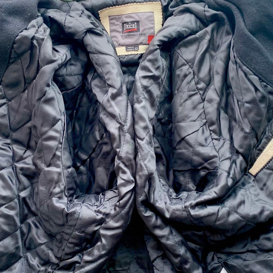 【希少】イクシーズ スタジャン フルデコ レザー 牛革 ワッペン 派手 メンズ